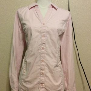 NWOT pink lane Bryant button down